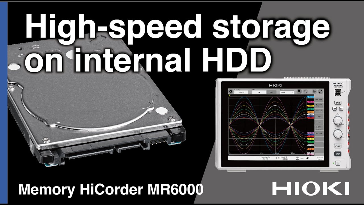 Hioki Memory HiCorder MR6000: 32 Times Faster Data Transfer Speed Than Before