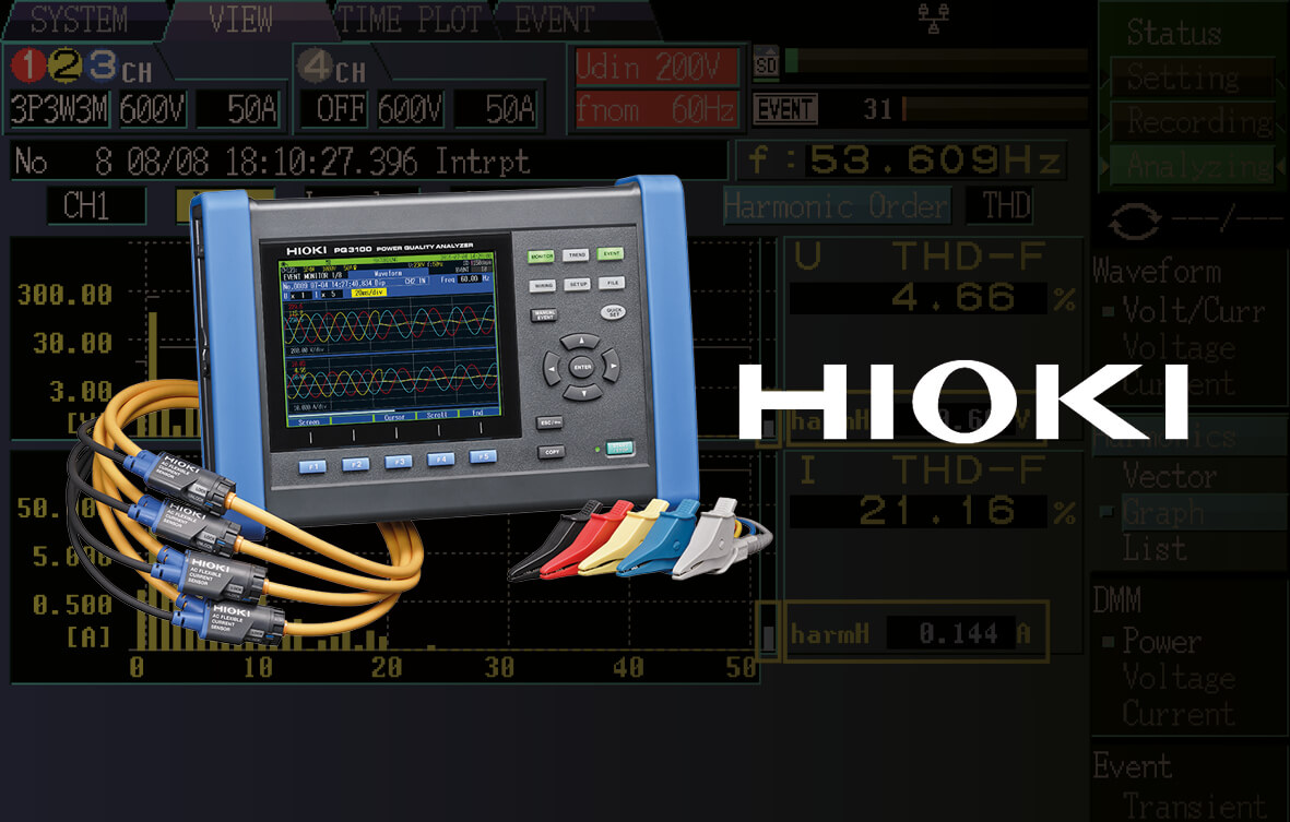 Voltage Fluctuations with Hioki Power Quality Analyser